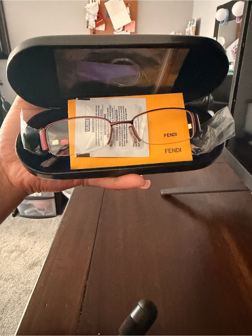 Fendi Women's Eyeglasses Red Frame